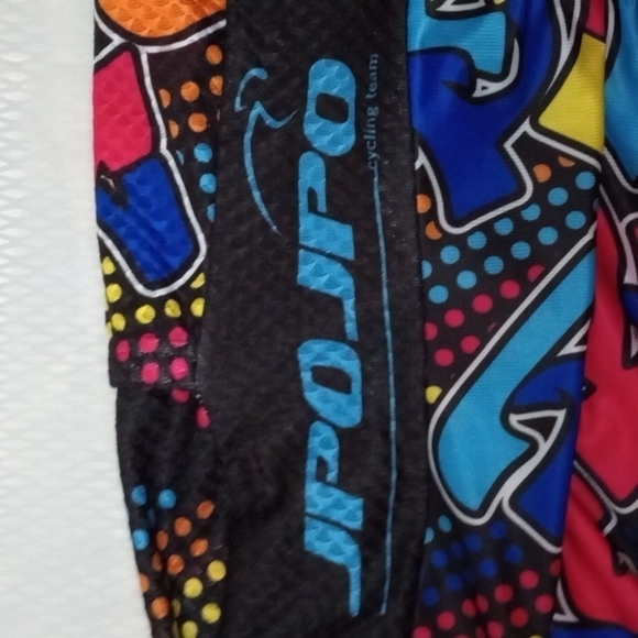 Weimo Star Cycling Shirt, L, Multi color Design, rear pocket pouches and zipper - Picture 10 of 10